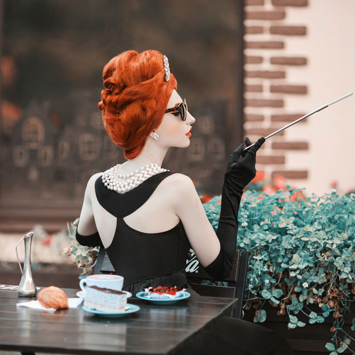 Holly Premium Crystal Earrings – Audrey - Inspired Sparkle for Halloween Glam & Everyday Sophistication - Utopiat