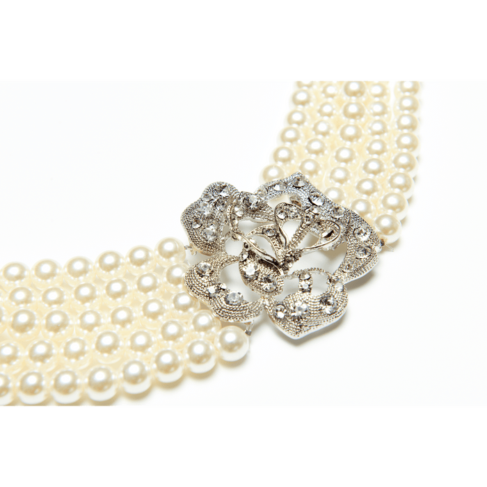 Holly — The 5-Strand Pearl Necklace - Utopiat