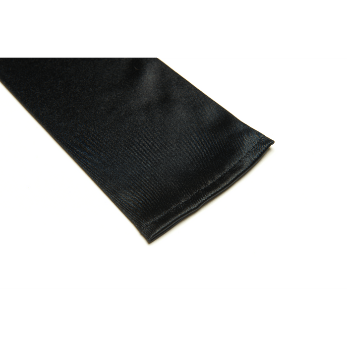Holly — The Mini Long Black Satin Gloves - Utopiat