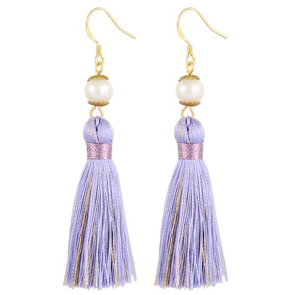 Holly — The Pearl Tassel Earrings - Utopiat