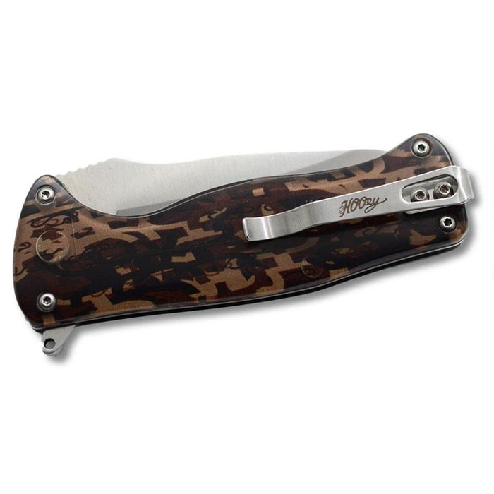 Hooey Honey Camo Flipper Knife