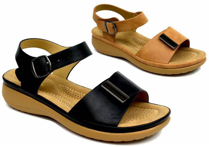Hotter Corfu Sandals – Adjustable Leather Comfort Sandals for Women