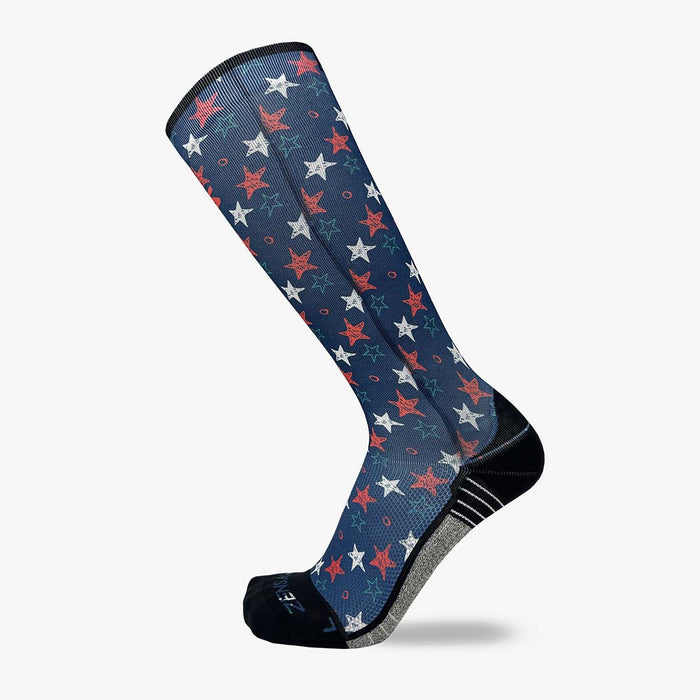 Illustrated Stars Compression Socks (Knee-High)Socks - Zensah