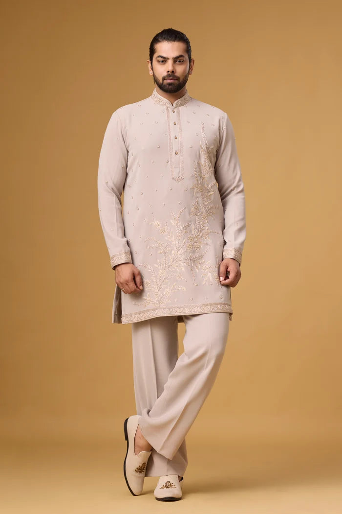 Luxury Ivory Kurta Set for Men – Wedding Ethnic Wear | Mahavir NX