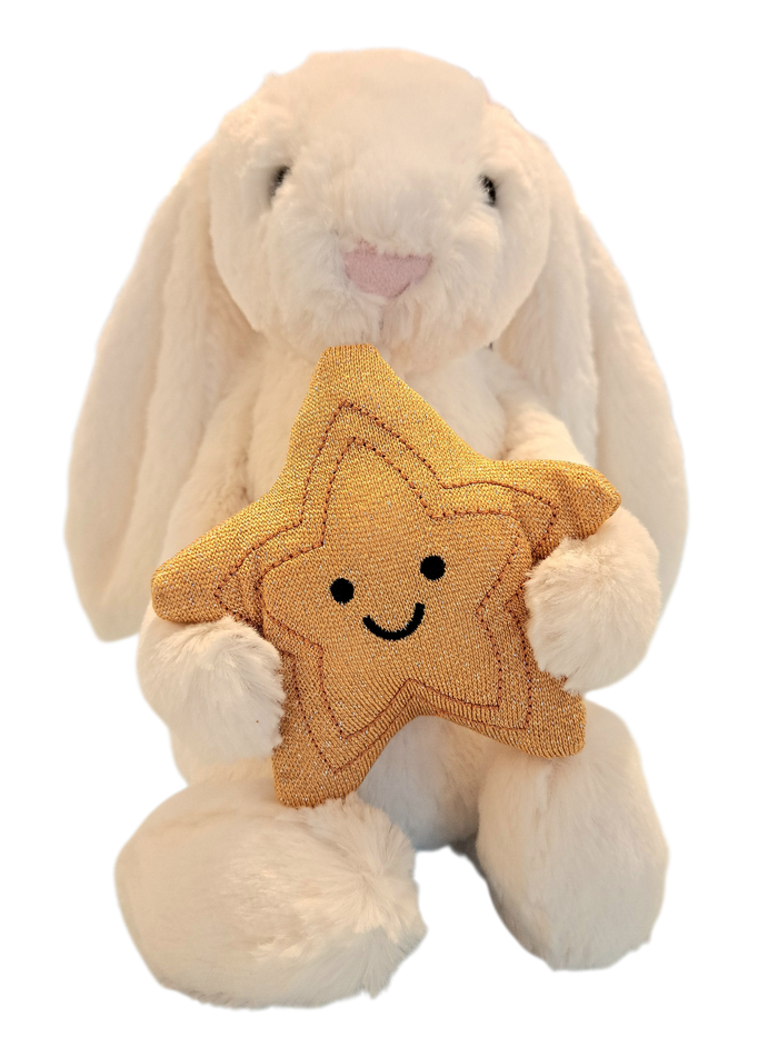 Jellycat - Cream Bunny With Star
