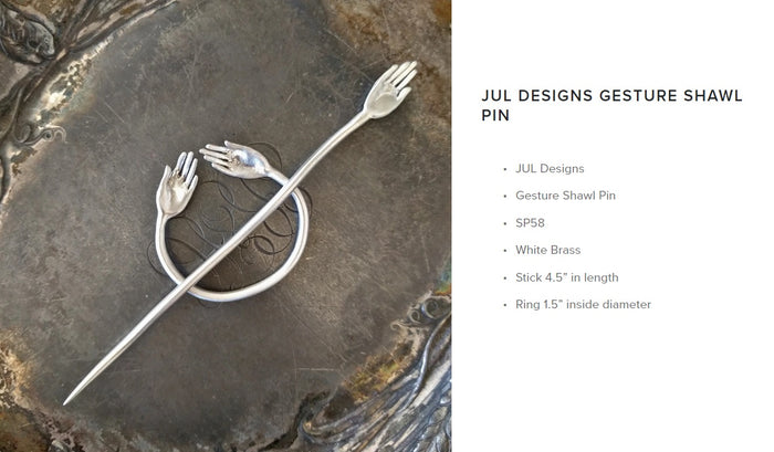 Gesture Shawl Pin