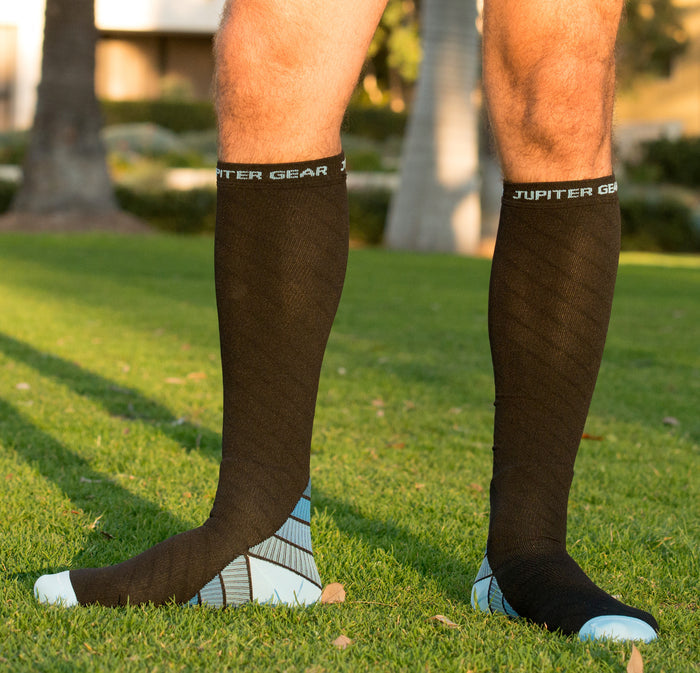 JupiterGear Endurance Compression Socks – 20-30 mmHg Graduated Support for Running, Hiking, Travel & Pregnancy Relief