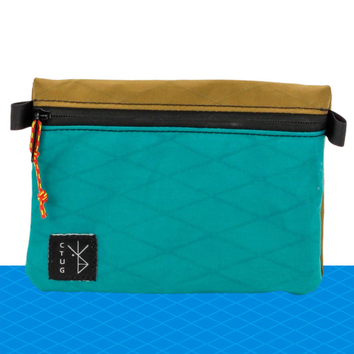Stitched Seams / Teal / Coyote