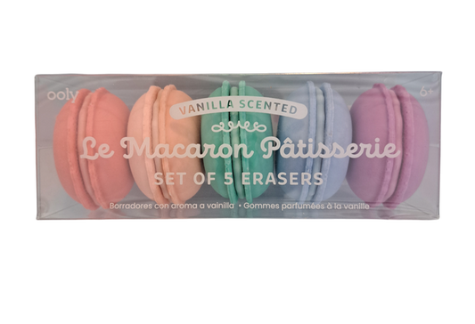 Le Macaron Patisserie Set of 5 Erasers