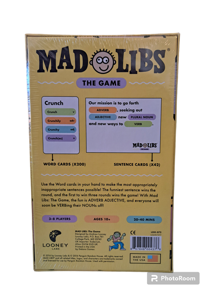 Mad Libs The Game