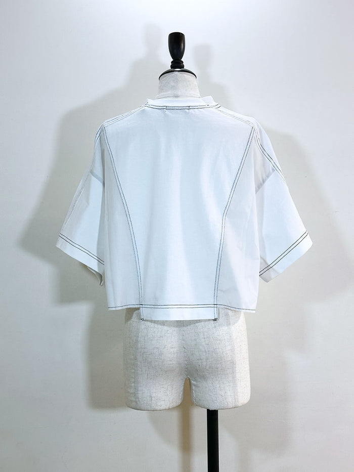 MAISONSPECIAL Docking Crash Short T-shirt