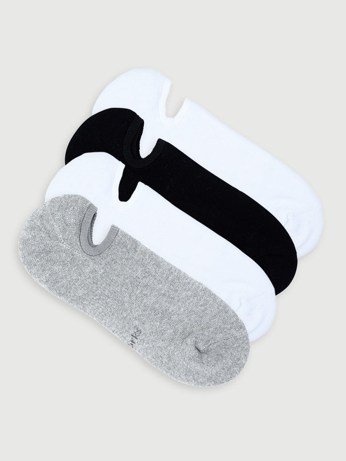 Men's Cushioned No Show Sneaker Socks 4 Pack