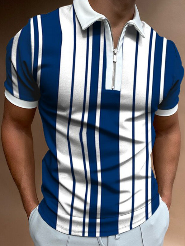 Men’s Solid Cotton Piqué Polo Shirt – Short Sleeve Summer