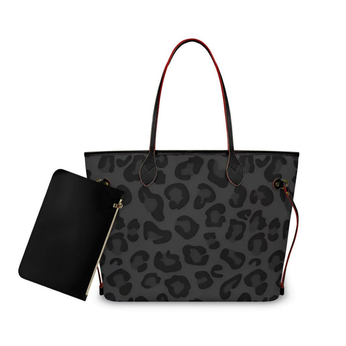Midnight Leopard Tote Bag - Nursecaresuites - Online Healthcare BoutiqueToteblack leopard tote bagclinical bageveryday tote