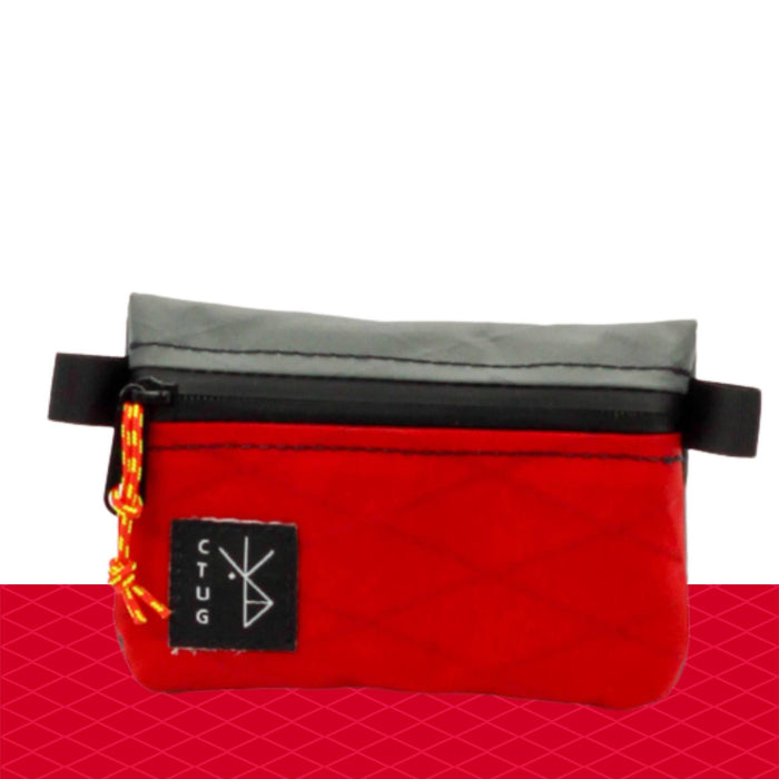 Stitched Seams / Red / Grey