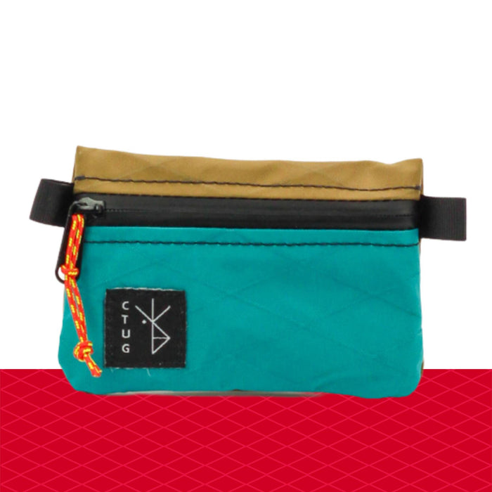 Stitched Seams / Teal / Coyote