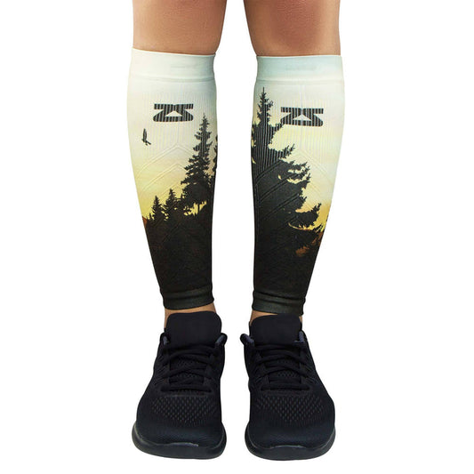Mountain Sunset Compression Leg SleevesLeg Sleeves - Zensah