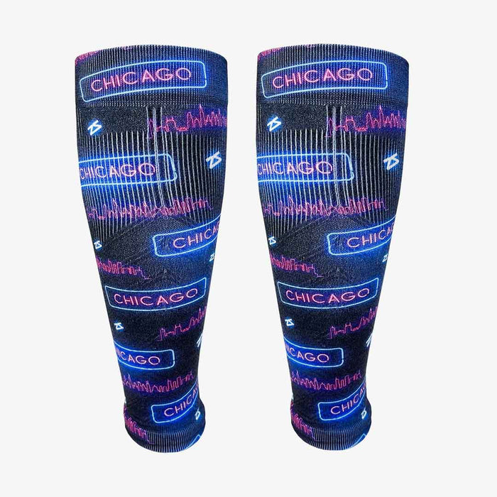 Neon Chicago Compression Leg SleevesLeg Sleeves - Zensah