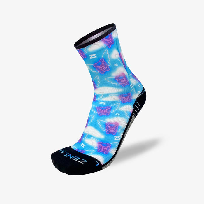 Neon Flying Pigs Socks (Mini-Crew)Socks - Zensah