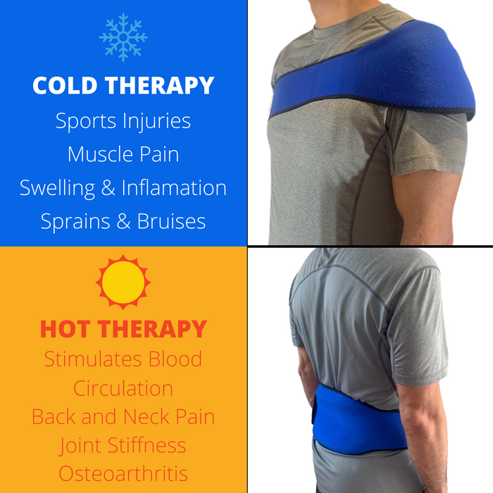 Neoprene Hot & Cold Compress Pack with Adjustable Strap
