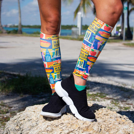 New York Blocks Compression Leg SleevesLeg Sleeves - Zensah