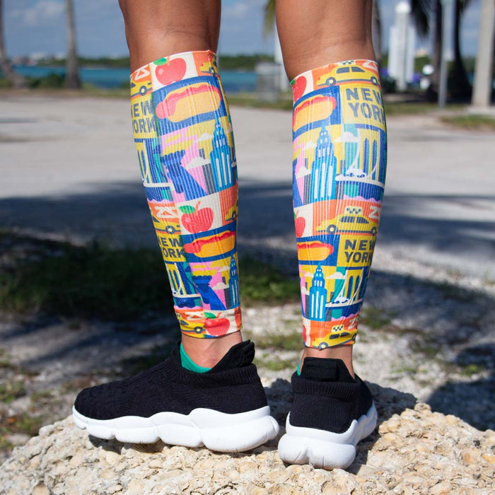 New York Blocks Compression Leg SleevesLeg Sleeves - Zensah