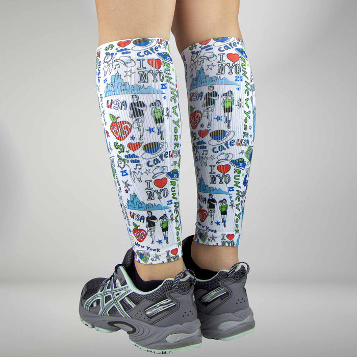 New York Doodle Compression Leg SleevesLeg Sleeves - Zensah