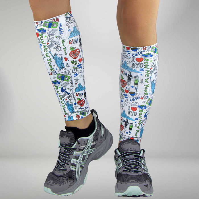 New York Doodle Compression Leg SleevesLeg Sleeves - Zensah