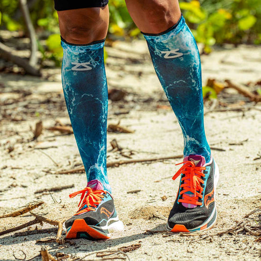 Ocean Compression Socks (Knee-High)Socks - Zensah