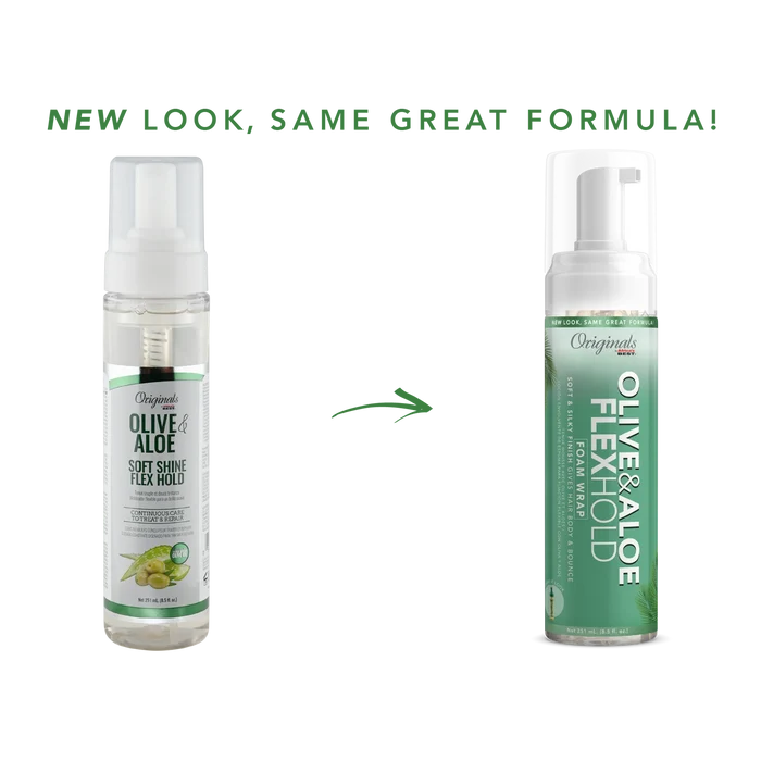 Originals by Africa's Best Olive & Aloe Flex Hold Foam Wrap 8.5oz