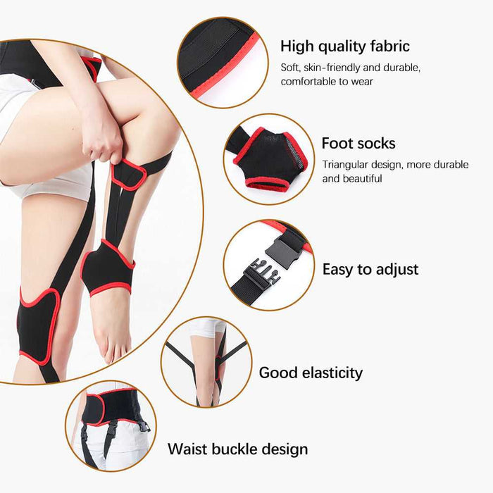 O/X leg alignment support belt