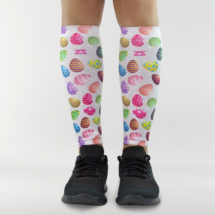 Painted Easter Eggs Compression Leg SleevesLeg Sleeves - Zensah