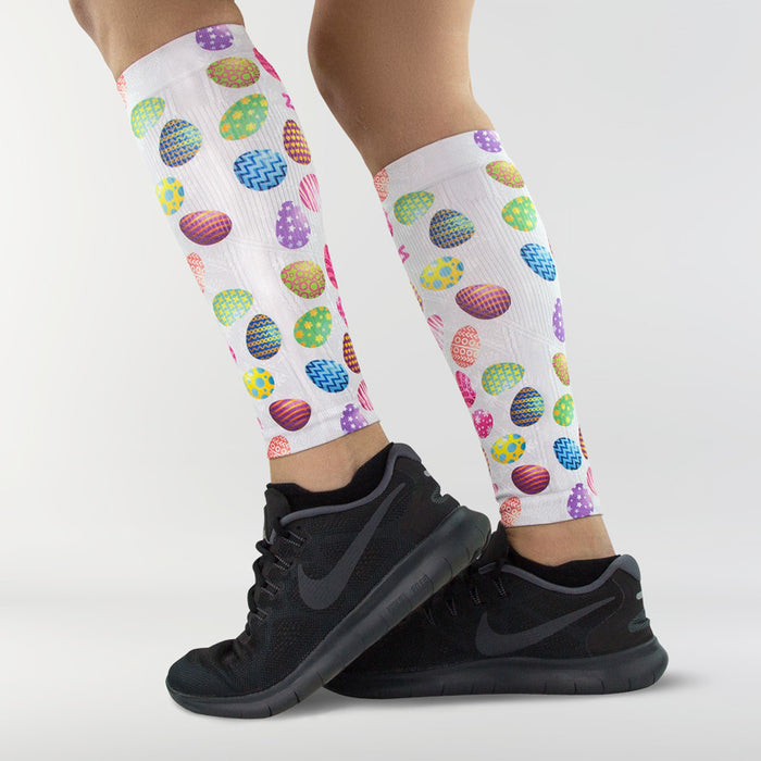 Painted Easter Eggs Compression Leg SleevesLeg Sleeves - Zensah