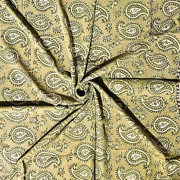 Paisley Splendor Cotton Floral Scarf for Women, Jade Jewel - Sweet Us