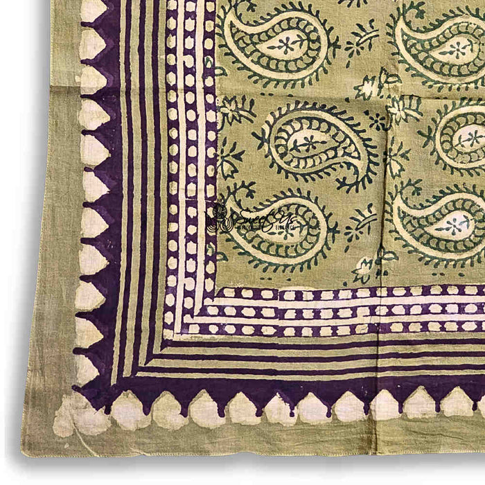 Paisley Splendor Cotton Floral Scarf for Women, Jade Jewel - Sweet Us