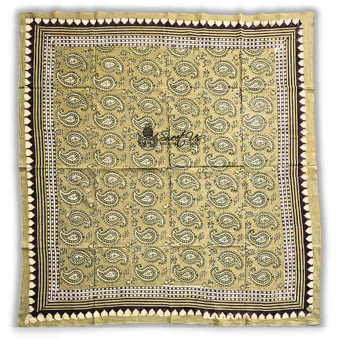 Paisley Splendor Cotton Floral Scarf for Women, Jade Jewel - Sweet Us