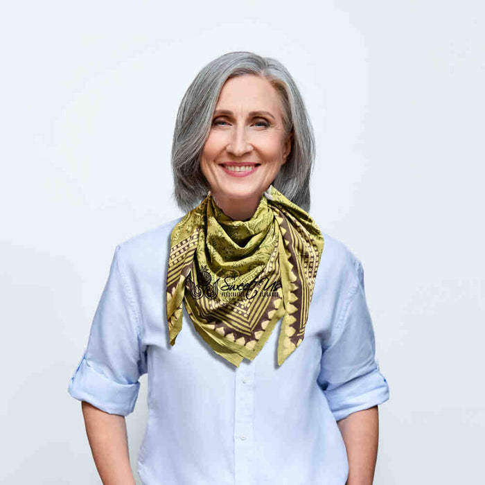 Paisley Splendor Cotton Floral Scarf for Women, Jade Jewel - Sweet Us