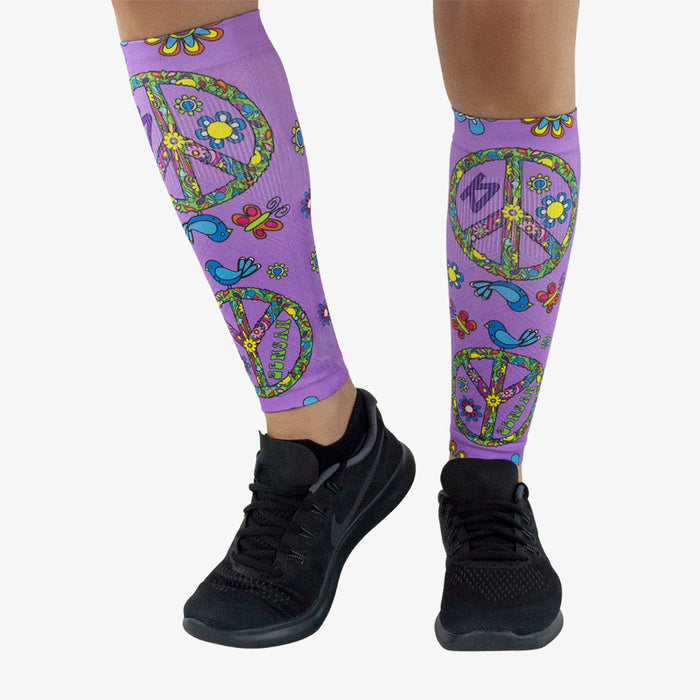 Peace Signs Compression Leg SleevesLeg Sleeves - Zensah