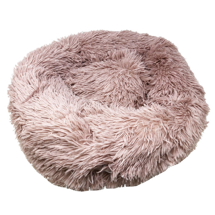 Pet Life Nestler Plush Dog Bed – Soft Round Calming Bed for Pets