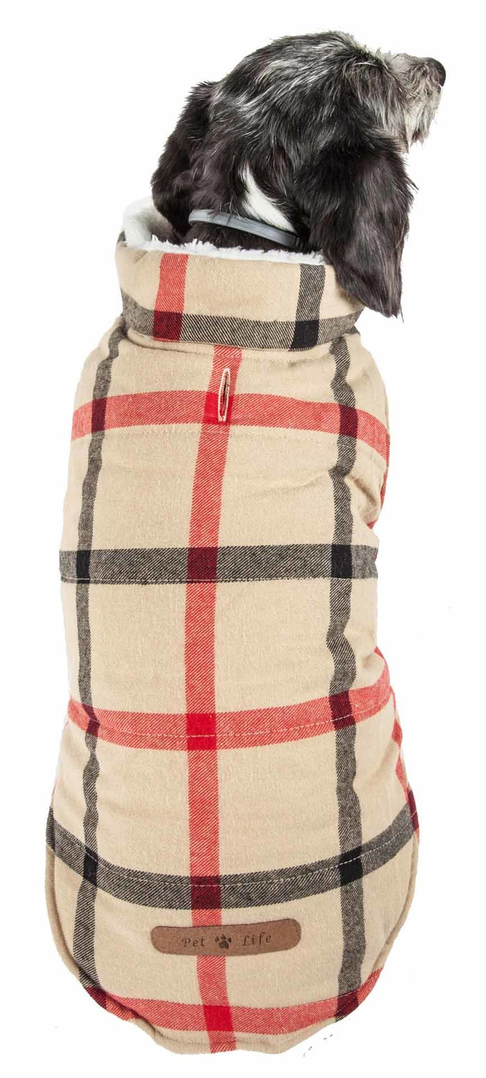Pet Life Plaid Insulated Dog Coat – Warm Winter Jacket for Dogs