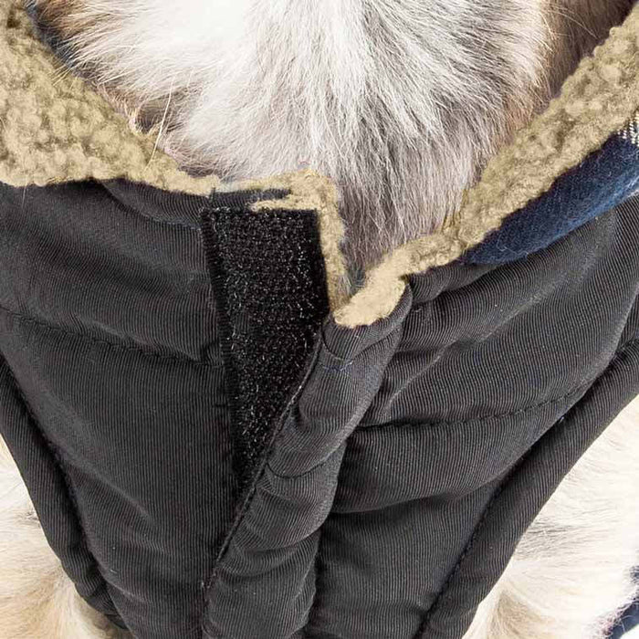 Pet Life Plaid Insulated Dog Coat – Warm Winter Jacket for Dogs
