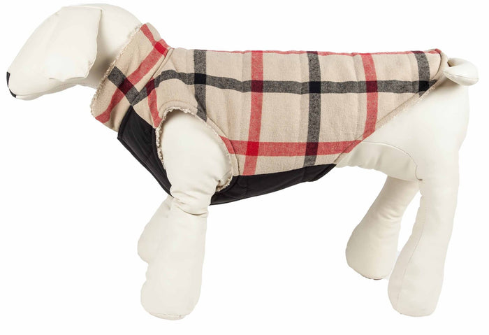 Pet Life Plaid Insulated Dog Coat – Warm Winter Jacket for Dogs
