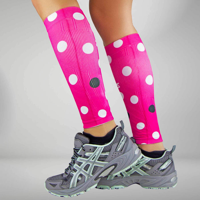 Polka Dot Compression Leg SleevesLeg Sleeves - Zensah