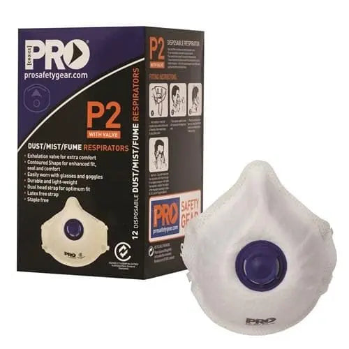 Pro Choice Respirator P2 Valve Mask PC321 x12 - City Workwear