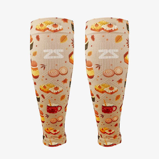 Pumpkin Spice Compression Leg SleevesLeg Sleeves - Zensah