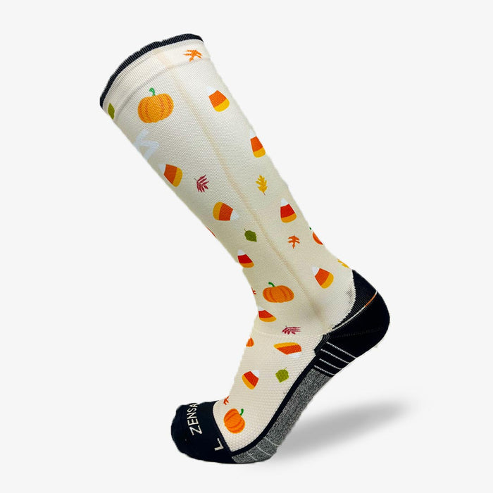 Pumpkins and Candy Compression Socks (Knee-High)