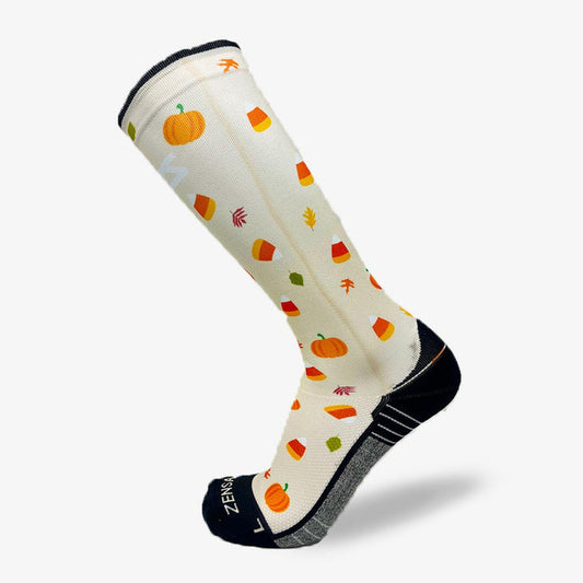 Pumpkins and Candy Compression Socks (Knee-High)