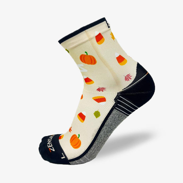 Pumpkins and Candy Running Socks (Mini-Crew)