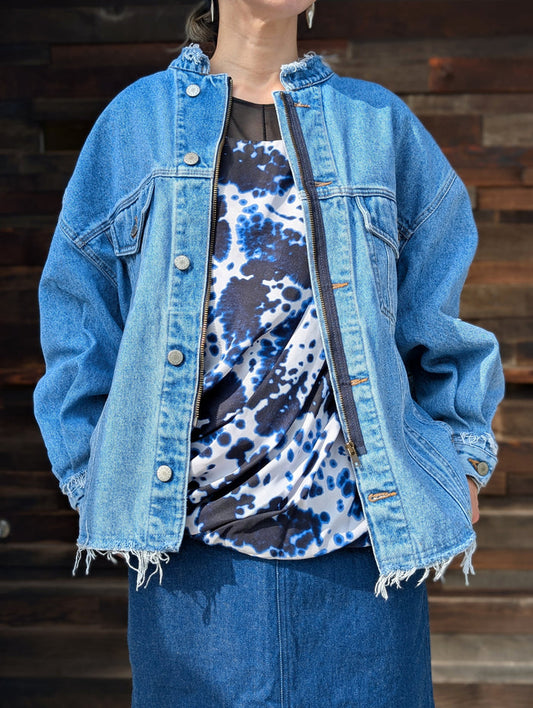 QUIITO ZIP BIG DENIM JK