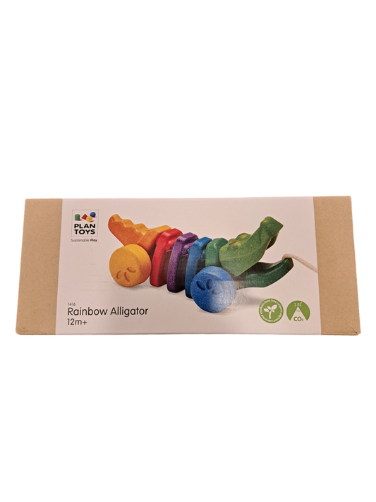 Rainbow Alligator Pull Along